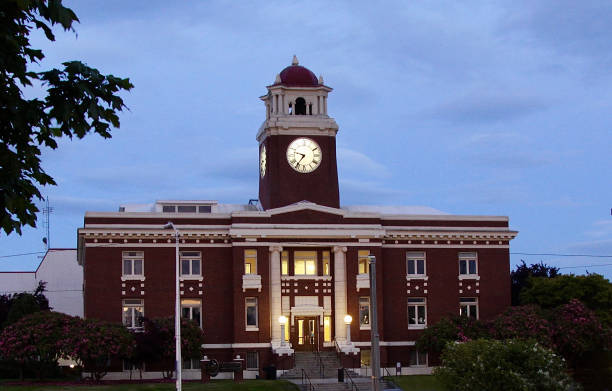 istock The Clallam County Courthouse At Dusk 1248306661