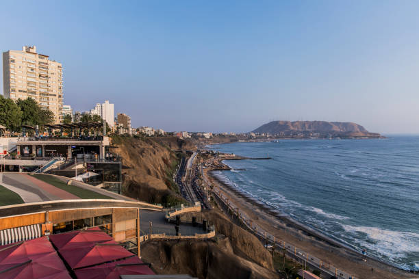 istock highway next to the beach and waves in the sea 1248308297