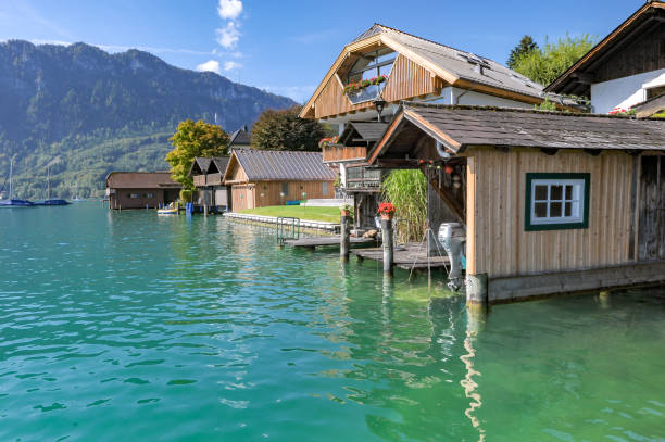 istock The view of Unterach am Attersee in Austria 1248309235