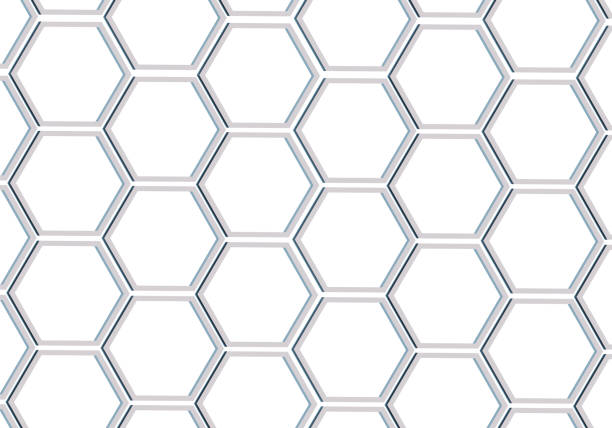 istock Abstract metallic honeycombs. Modern stylish texture. 3d illustration 1248313174