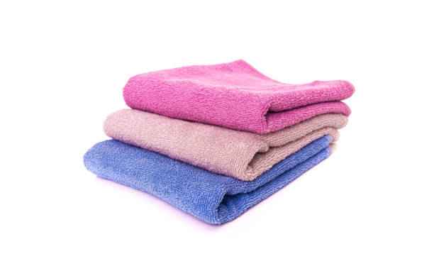 istock Set of towels isolated 1248315528