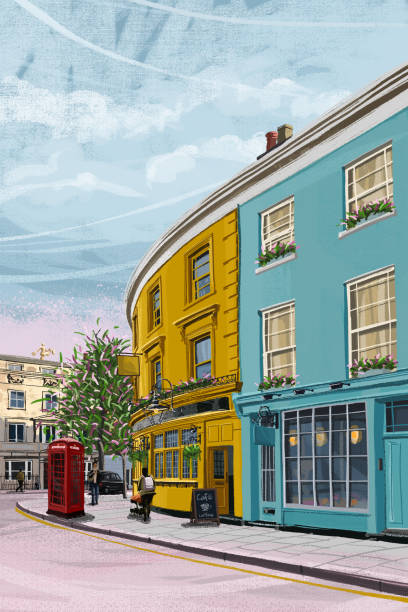 ilustrações, clipart, desenhos animados e ícones de notting hill - notting hill