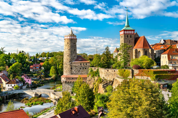 istock Ancient Water Art Tower and Michaeliskirche Church in Bautzen, Germany 1248320481