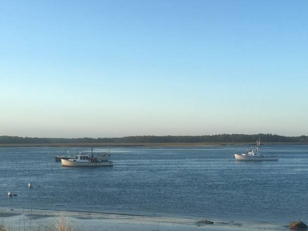 istock Boats that pass in the night, daylight ends 1248321391