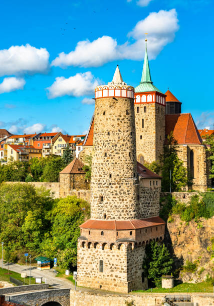 istock Ancient Water Art Tower and Michaeliskirche Church in Bautzen, Germany 1248322694