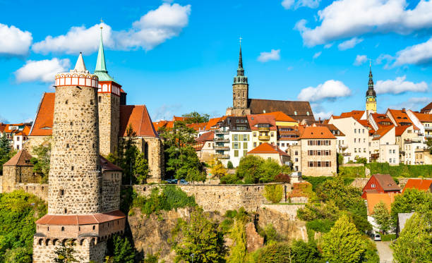 Panorama of Bautzen town in Saxony, Germany