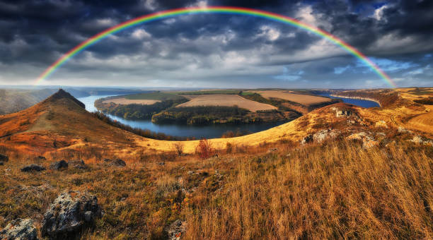 istock colorful rainbow over river canyon 1248323393