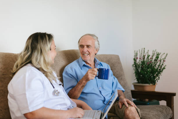 istock Health professional on home visit 1248323521