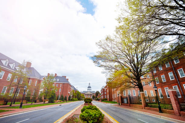istock Bladen st, Annapolis towards Maryland State House 1248327720