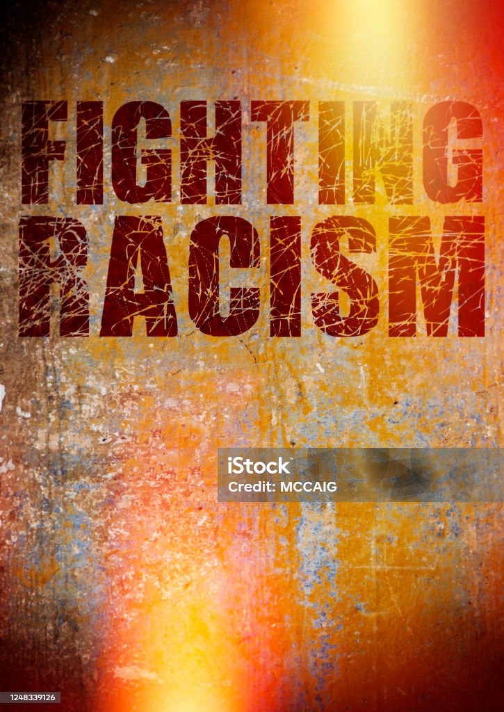 Fighting Racism Fighting Racism Sign Anti-racism Stock Photo