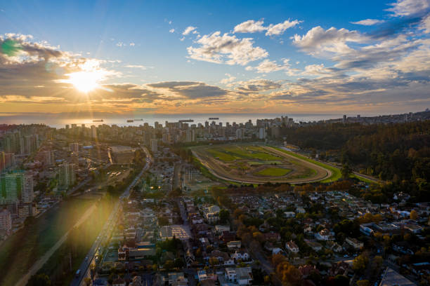 istock Aerial sunset view at Vina del Mar, Chile 1248348311