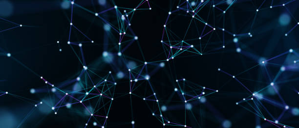 istock Abstract futuristic - technology with polygonal shapes on dark blue background. Design digital technology concept. 3d illustration 1248406695