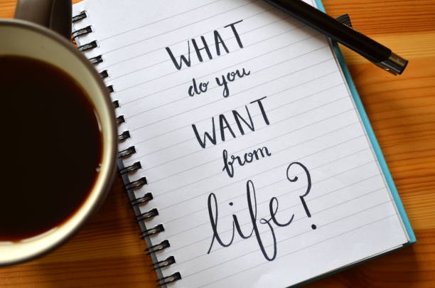 istock WHAT DO YOU WANT FROM LIFE? handwritten in notebook 1248409098