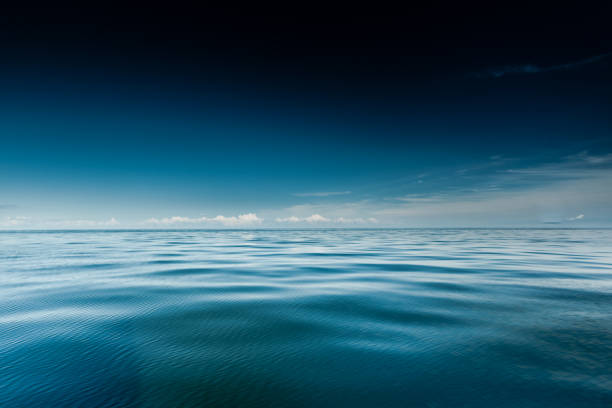 istock Seascape evening sea horizon and sky. 1248411680