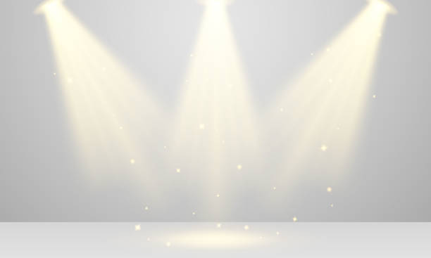 istock Spotlight isolated on transparent background. Poster for concert show 1248420343