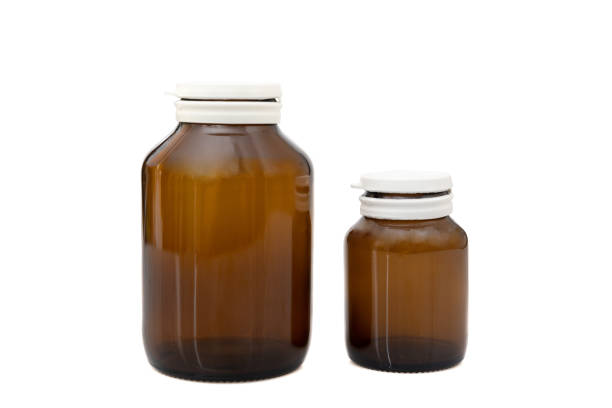 istock medicine brown glass bottle with plastic cap isolated on white background 1248422590