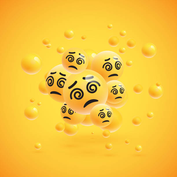 istock Group of high detailed yellow emoticons, vector illustration 1248434554
