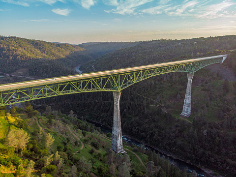 Foresthill Bridge from the sky