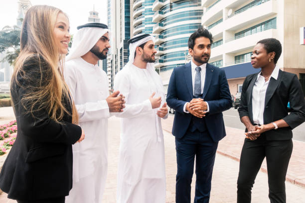 istock Group of businessmen in Dubai 1248444860