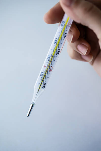 istock Thermometer in a woman\'s hand 1248445299