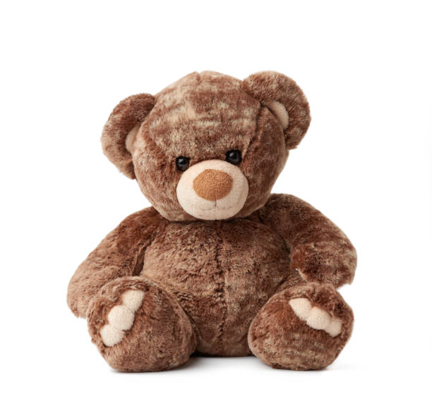 istock cute brown teddy bear sits on a white isolated background 1248452561