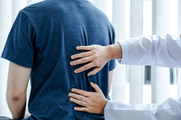 istock Physical therapy is doing shoulder and elbow therapy for patients in the hospital 1248467944