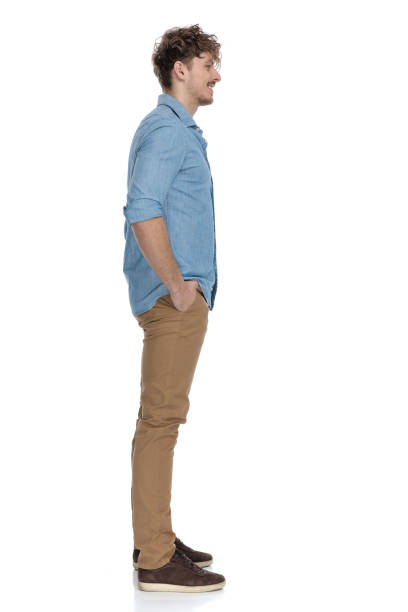 istock smiling young casual model waiting in line 1248489218