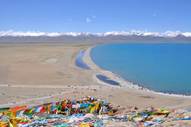 namtso lake view in Tibet