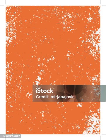 istock Orange grunge texture 1248493109