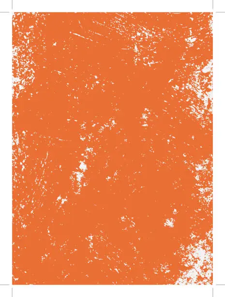 Vector illustration of Orange grunge texture