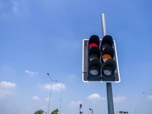 istock the traffic lights against a vibrant blue sky 1248499992
