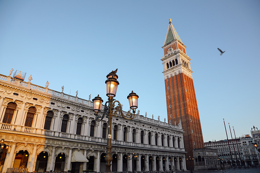 Venice Italy San Marco square beautiful morning scenic