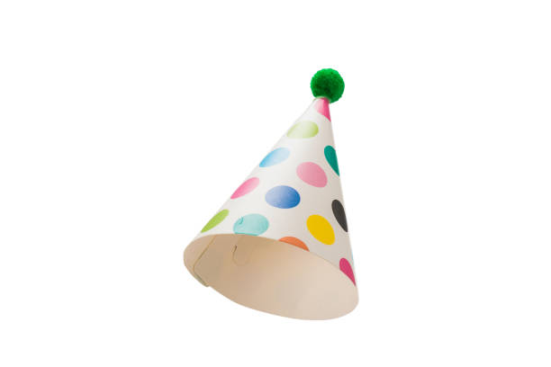 istock Colorful birthday cap isolated on white 1248512669