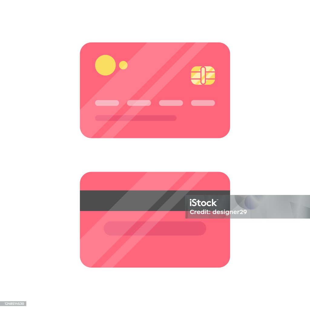 Credit Card Icon Flat Design. Scalable to any size. Vector Illustration EPS 10 File. Credit Card stock vector