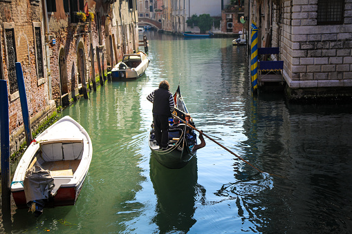 Gondola em Veneza na Itália