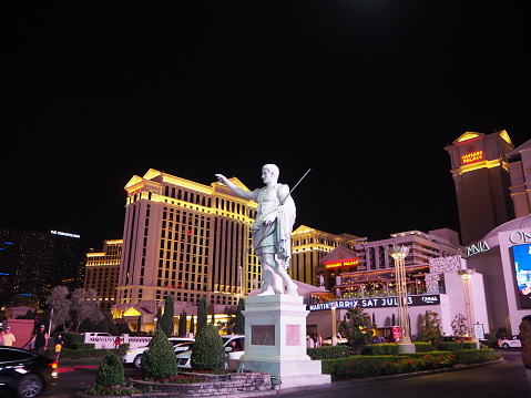 In July 2019, rich tourists were staying at the Caesars Palace in Las Vegas.