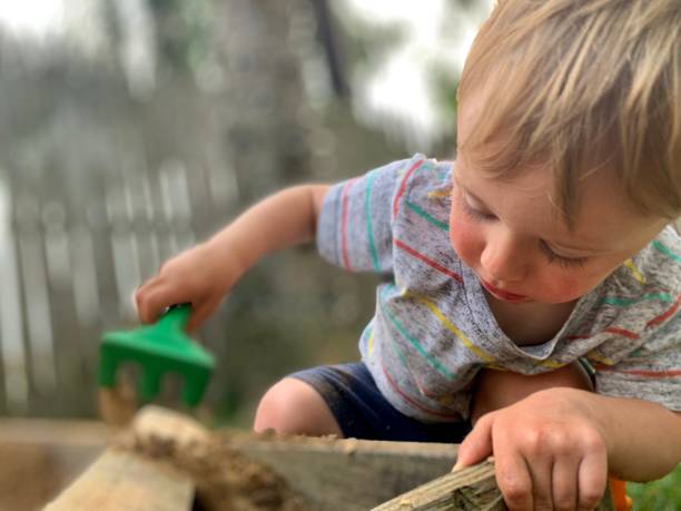 istock Toddler Boy Playing in Dirt 1248525840
