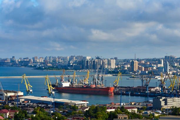 istock Ships and cranes in the seaport 1248526435