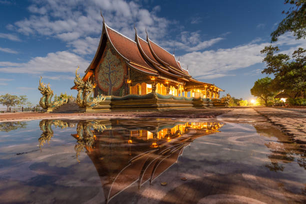 istock Wat sirindhorn wararam at night Ubon Ratchathani at Thailand 1248526534