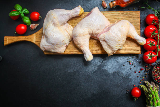 istock chicken legs raw meat Menu concept serving size. food background top view copy space for textketo or paleo diet organic 1248527925