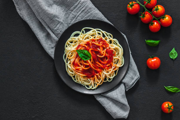 istock ?lassic italian spaghetti pasta with tomato sauce 1248530882