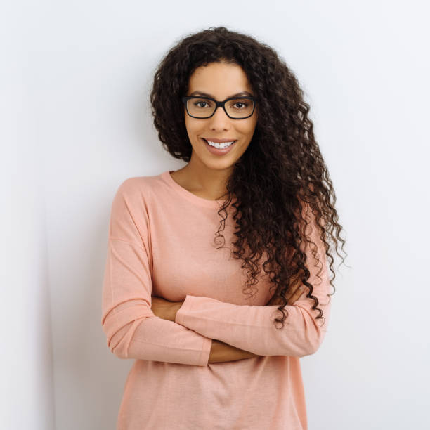 istock Smiling confident friendly young African woman 1248531353