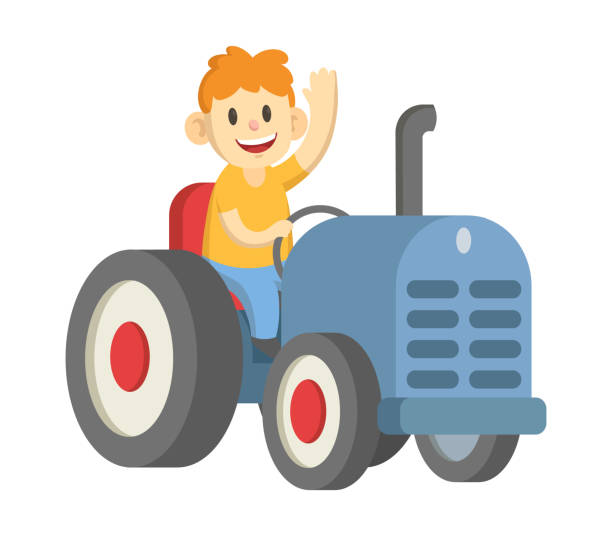 Tractor Cartoon Stock Photos, Pictures & Royalty-Free Images - iStock