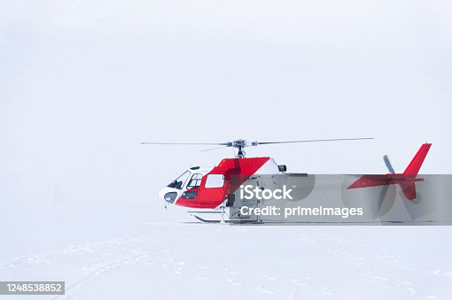 istock Helicopter service for landing on snow mountain in Fox Glacier town Southern Alps Mountain Valleys  south island Newzealand 1248538852