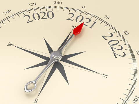 Compass Pointing to 2021