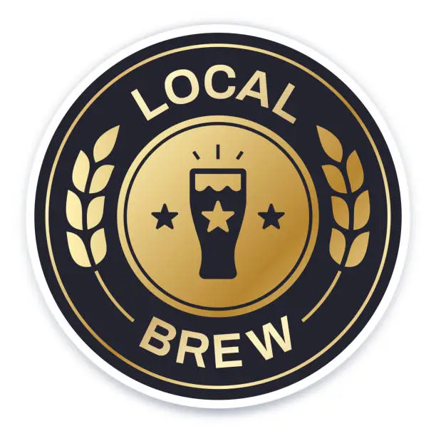 Vector illustration of Local Brew Badge