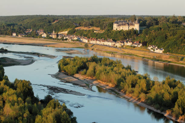 Chaumont on Loire from the sky