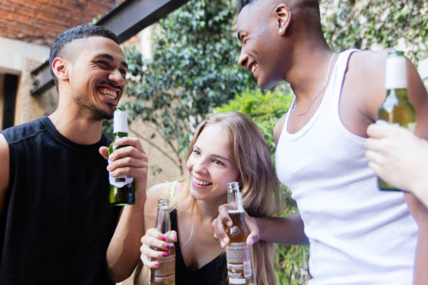 istock Group of friends drinking beer 1248551581