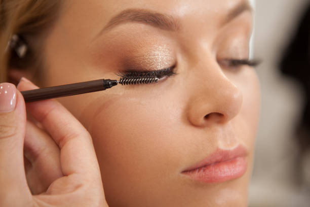 istock Gorgeous woman with professional makeup 1248551650