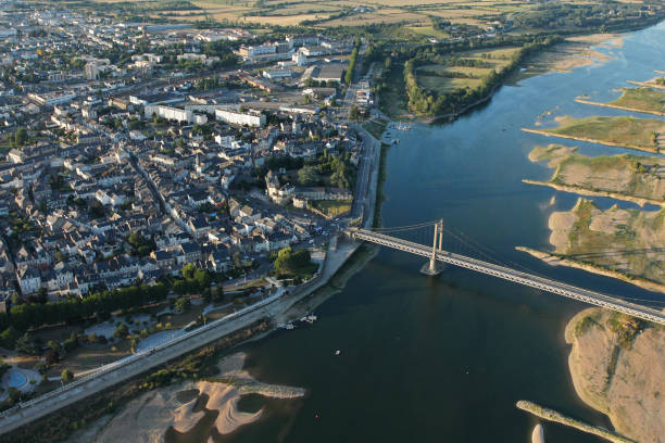 istock Viaduct d'Ancenis as seen from the sky in the Atlantic Loire 1248553413